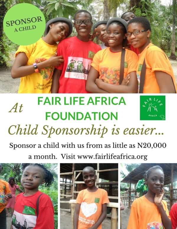 Sponsor A Child With Fair Life Africa Foundation